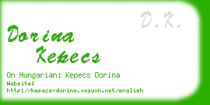 dorina kepecs business card